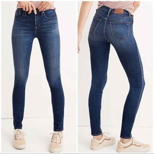 Madewell 10” high-rise skinny jeans in Danny wash TENCEL edition. Size 27.